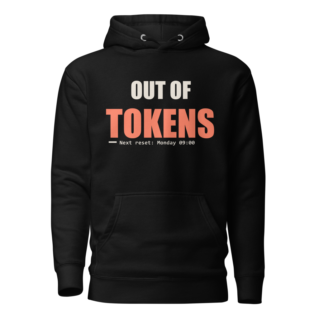 The Original Hoodie, Black, Printful mockup