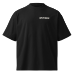 Terminal Tee noir — OUT OF TOKENS — front — maquette Printful